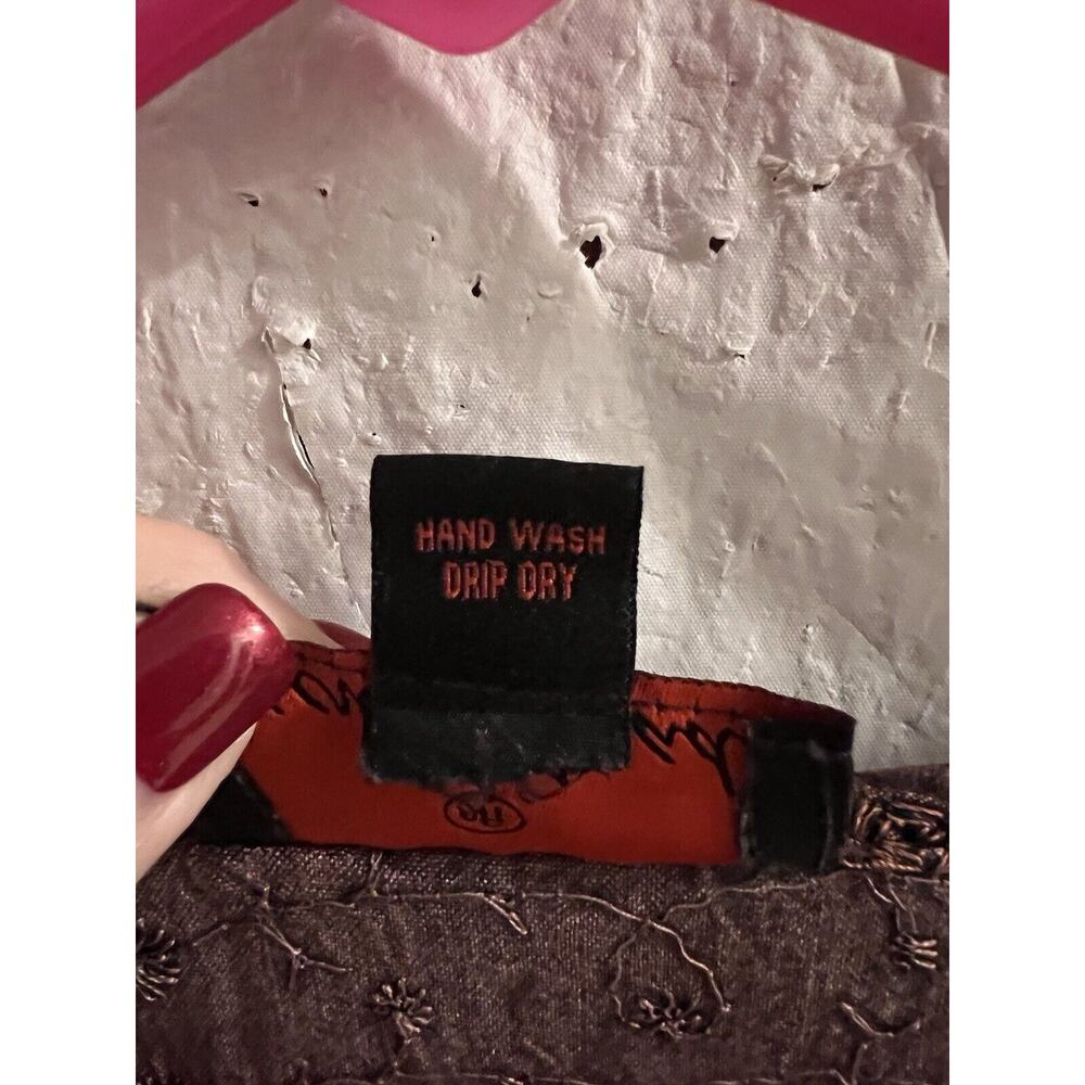 Sacred Threads Multicolor Block Pattern Eyelet Em… - image 6